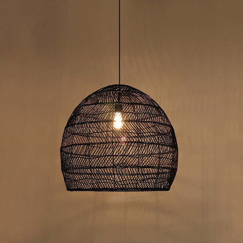 Taavita Cloche Pendant Ceiling Light Single-Bulb Suspension Lighting over Dining Table