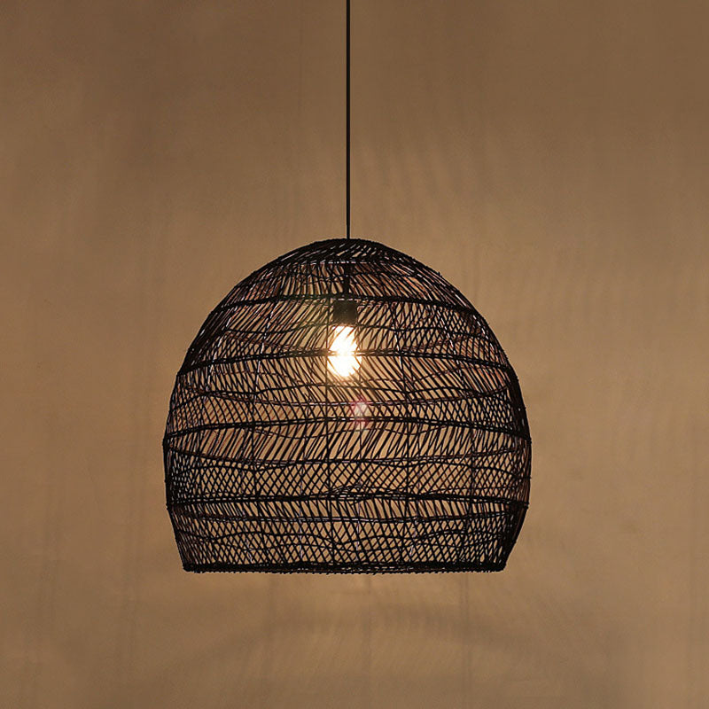 Taavita Cloche Pendant Ceiling Light Single-Bulb Suspension Lighting over Dining Table