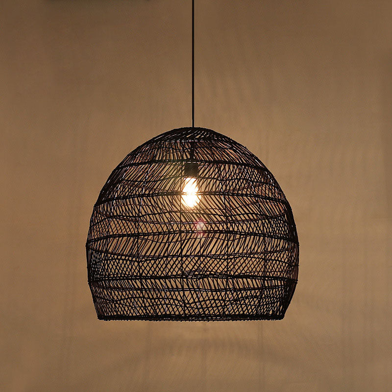 Taavita Cloche Pendant Ceiling Light Single-Bulb Suspension Lighting over Dining Table