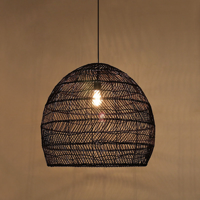 Taavita Cloche Pendant Ceiling Light Single-Bulb Suspension Lighting over Dining Table