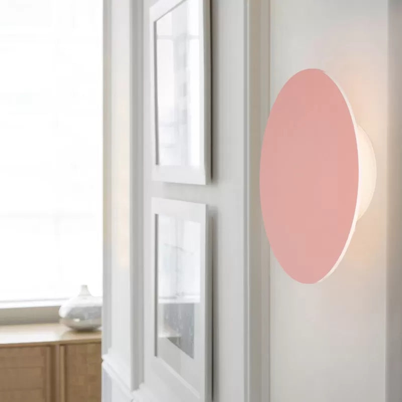 Taavita - Colored Wall Light Round Metal Wall Lamps for Stairs in Nordic Style