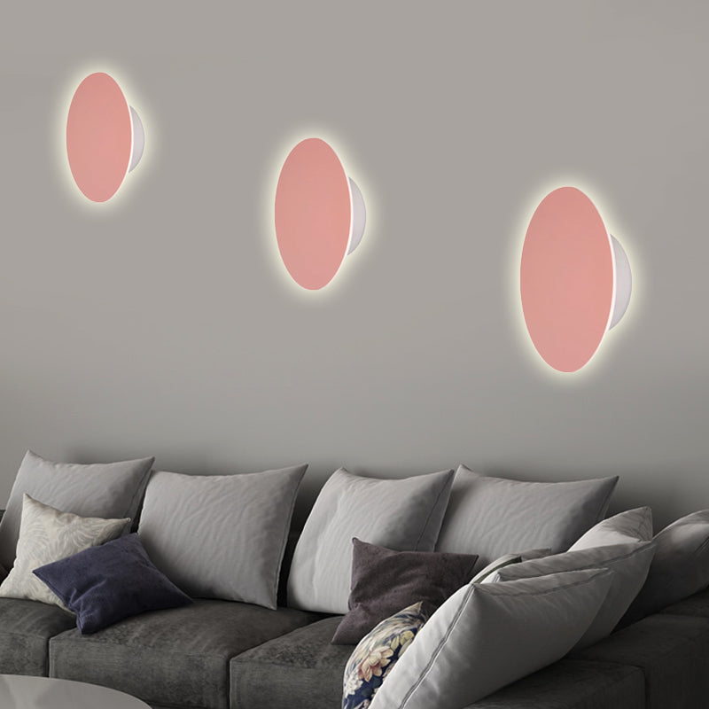 Taavita - Colored Wall Light Round Metal Wall Lamps for Stairs in Nordic Style