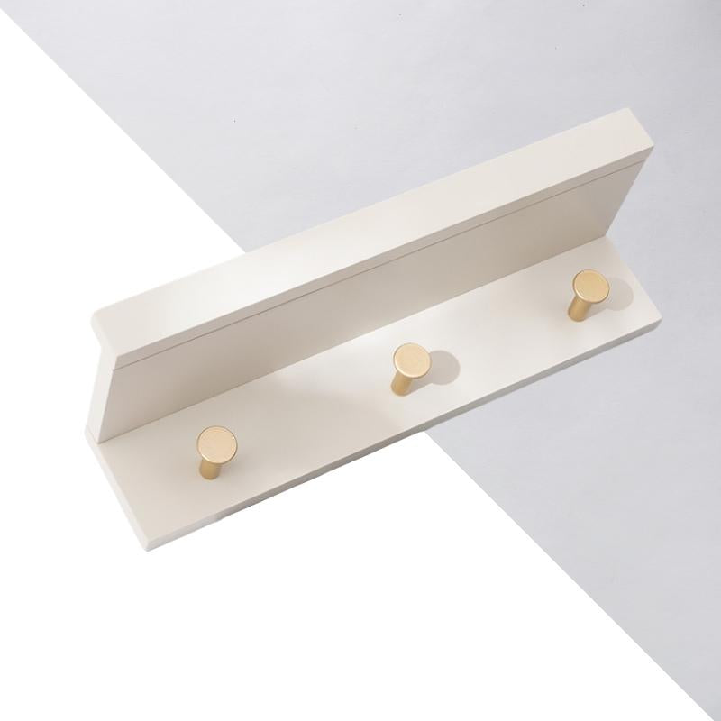 Taavita Wall Storage Shelf with Gold Hooks - Multi-Functional Storage Solution for Home