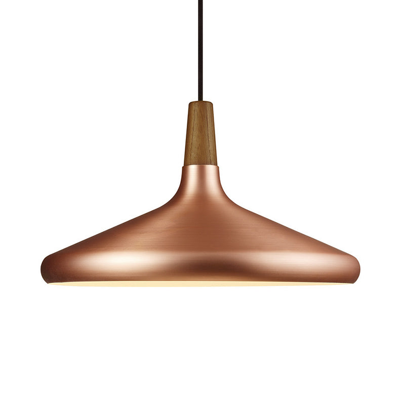 Cone Shade Ceiling Light Simplicity Metallic 1 Head Dining Room Pendant Light Fixture Clearhalo 'Ceiling Lights' 'Lighting' 'Pendant Lights' 2121209_79e186f8-1ebd-4160-a1d0-5cd19d8b5cbf