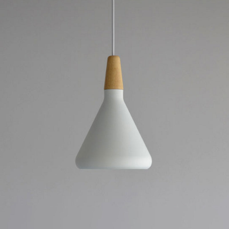 Cone Shade Ceiling Light Simplicity Metallic 1 Head Dining Room Pendant Light Fixture Clearhalo 'Ceiling Lights' 'Lighting' 'Pendant Lights' 2121210_2d6c67d0-a63c-495e-bc9b-ef68b33c0d12