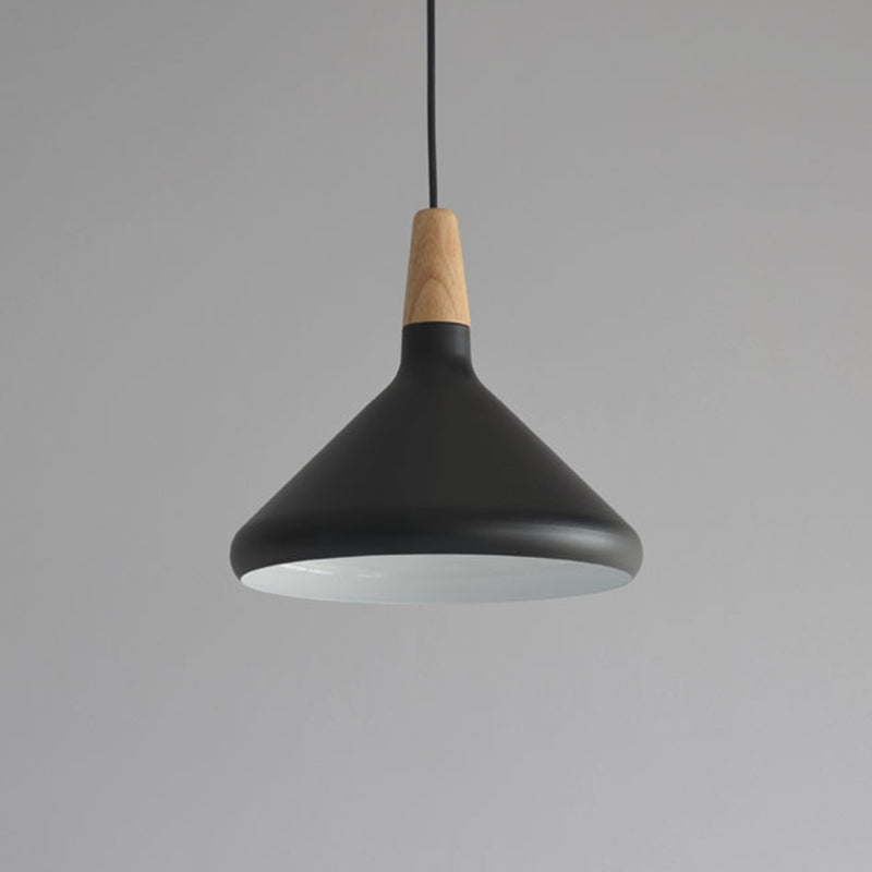 Cone Shade Ceiling Light Simplicity Metallic 1 Head Dining Room Pendant Light Fixture Clearhalo 'Ceiling Lights' 'Lighting' 'Pendant Lights' 2121208_6893355c-5f2d-45a7-8768-e76d6bb4d638