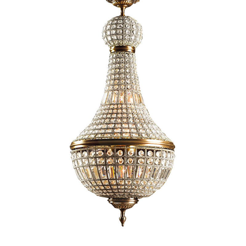 Taavita Crystal Chandelier French Country Bedroom Ceiling Pendant Light Fixture