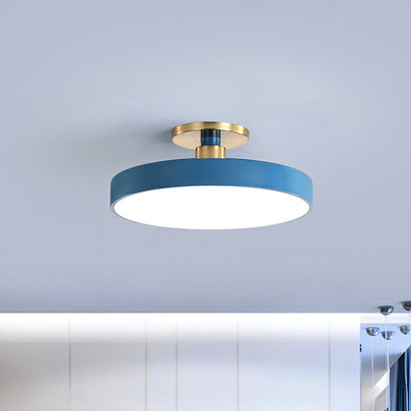 Taavita Flush Mount Light Nordic Style Acrylic Bedroom LED Semi-Flush Mount Ceiling Light