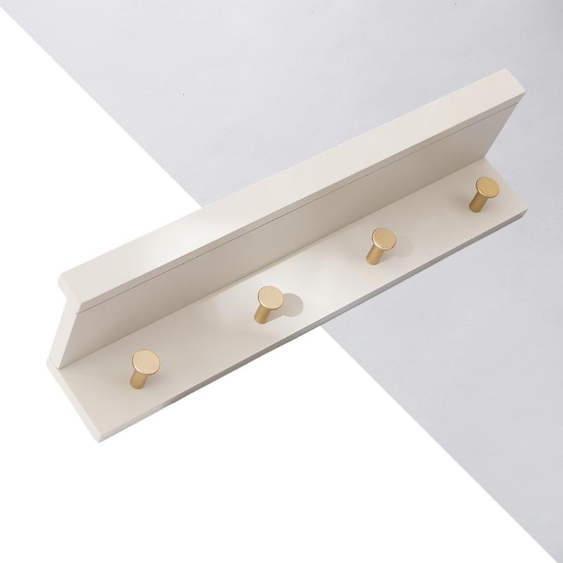 Taavita Wall Storage Shelf with Gold Hooks - Multi-Functional Storage Solution for Home