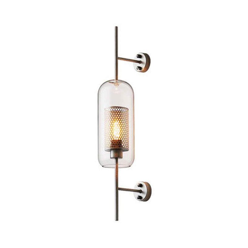 Taavita Geometric Glass Wall Lamp Simple One-Bulb Corridor Wall Light