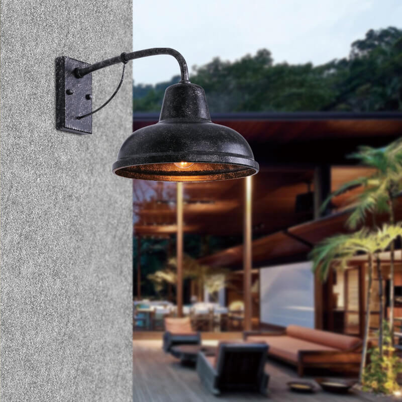 Taavita 1-Light Gooseneck Wall Lamp for Outdoor Use