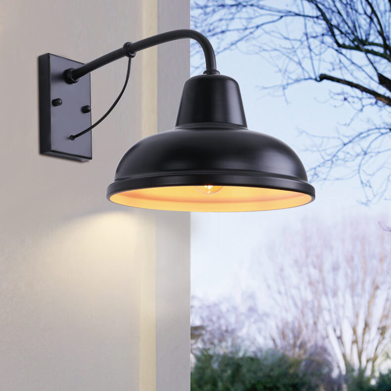 Taavita 1-Light Gooseneck Wall Lamp for Outdoor Use