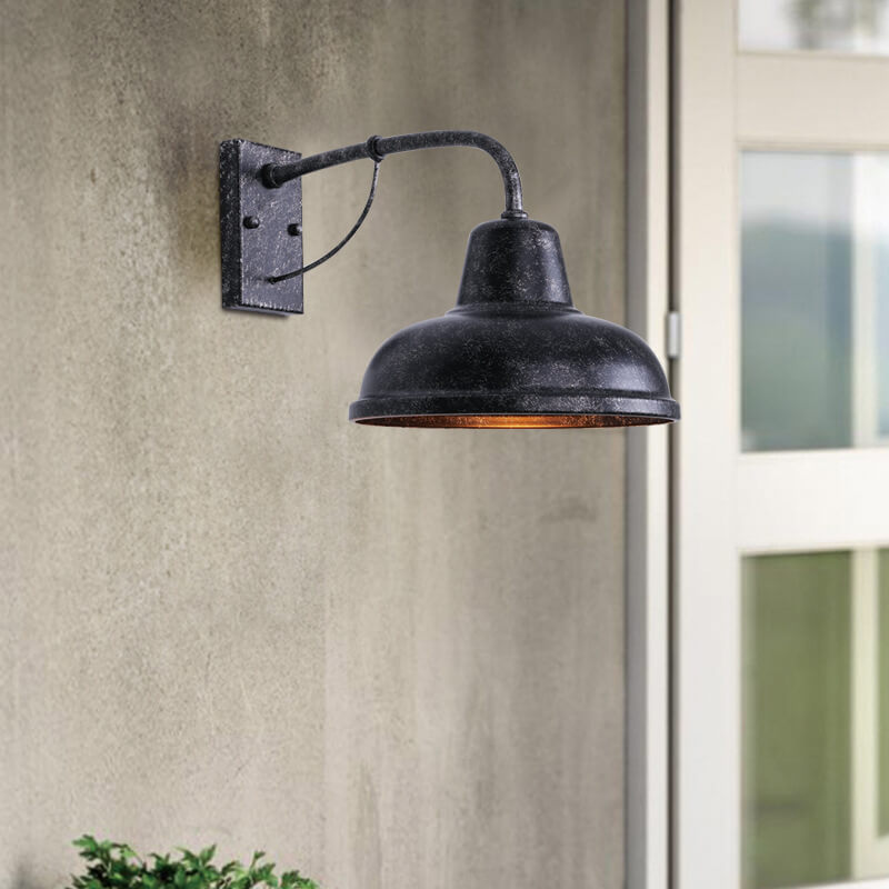 Taavita 1-Light Gooseneck Wall Lamp for Outdoor Use