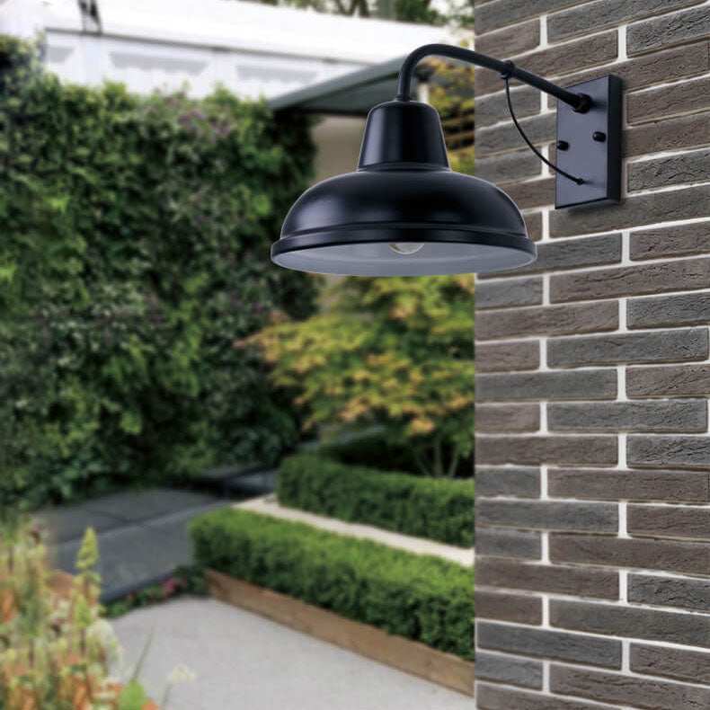 Taavita 1-Light Gooseneck Wall Lamp for Outdoor Use