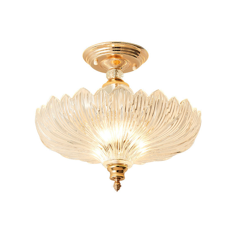 Taavita 3 Light Ceiling Fixture Traditional Crystal, Semi-Flush Lighting for Dining Room, 16"/12" Wide