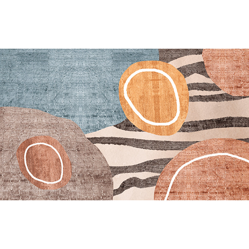 Multi Color Modernist Rug Synthetics Morandi Color Block Abstract Rug Washable Stain Resistant Anti-Slip Rug for Decoration Clearhalo 'Area Rug' 'Rug' 2267068