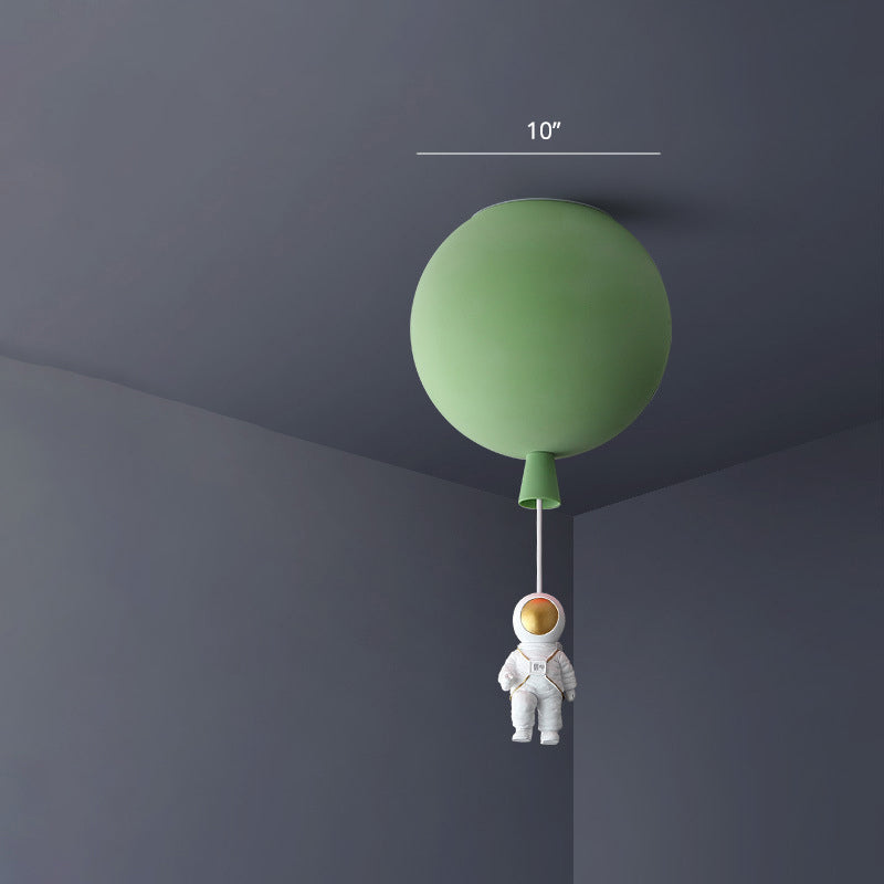 Astronaut Acrylic Ceiling Lamp for Children 1 Head Bedroom Pendant Lighting