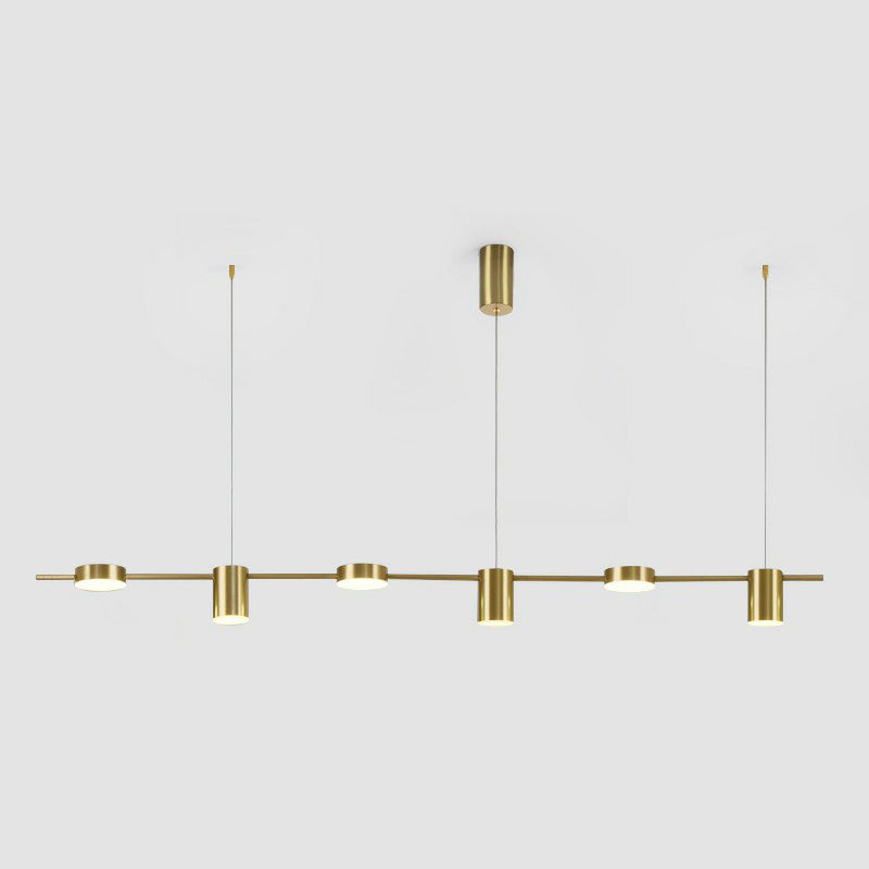 Taavita Straight Bar Hanging Ceiling Light - Postmodern Metal Kitchen Over Island Lighting