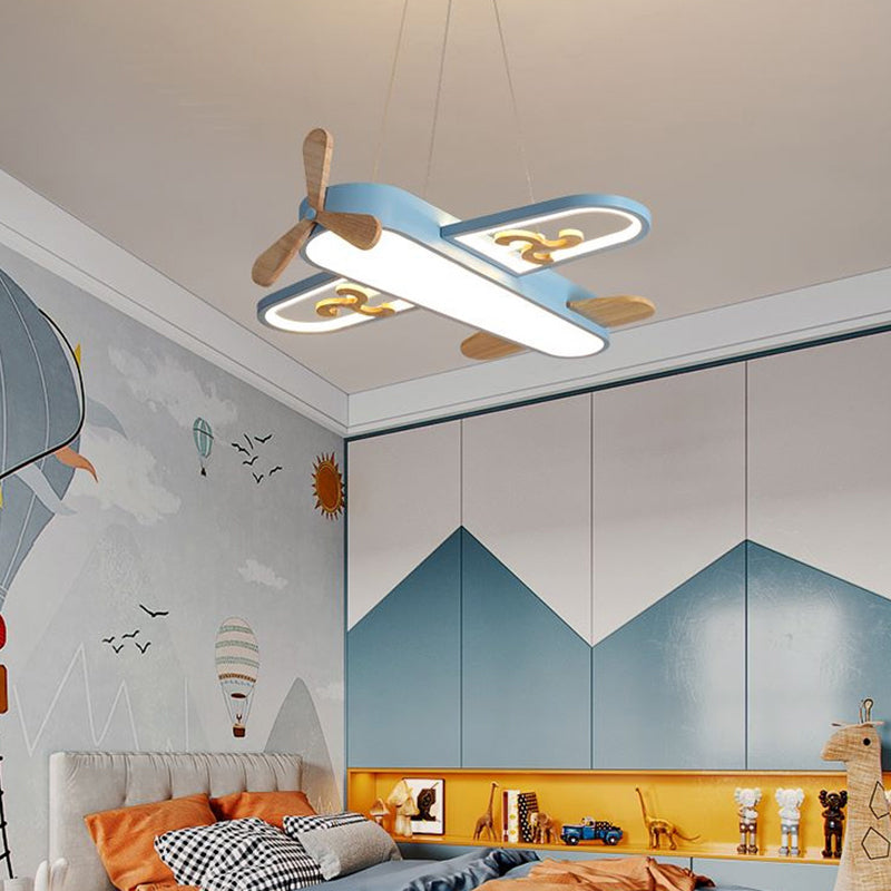 Hanging Lamp Acrylic Bedroom LED Chandelier Pendant Light - Yellow Blue, 40-59W, including Bulb, Warm White, Remote Control, Dimmable, Round Canopy Shape, Cable Mounting, 110V-240V, SMD