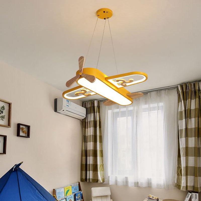 Childrens Plane Shaped Hanging Lamp Acrylic Bedroom LED Chandelier Pendant Light Blue Clearhalo 'Ceiling Lights' 'Chandeliers' Lighting' options 2311104_2b39a2ee-ab0a-4567-b062-69006310e2fc