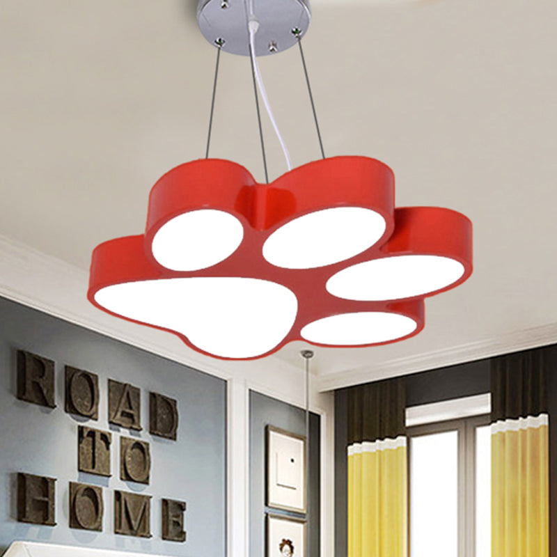 Taavita Paw Bathroom Lamp Pendant Acrylic - Cartoon LED Hanging Light