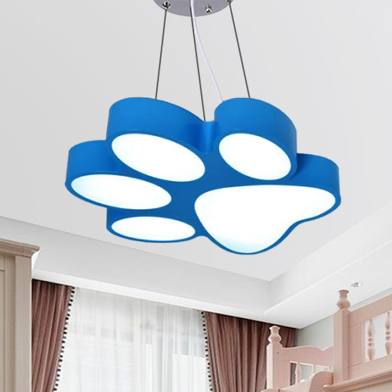 Taavita Paw Bathroom Lamp Pendant Acrylic - Cartoon LED Hanging Light