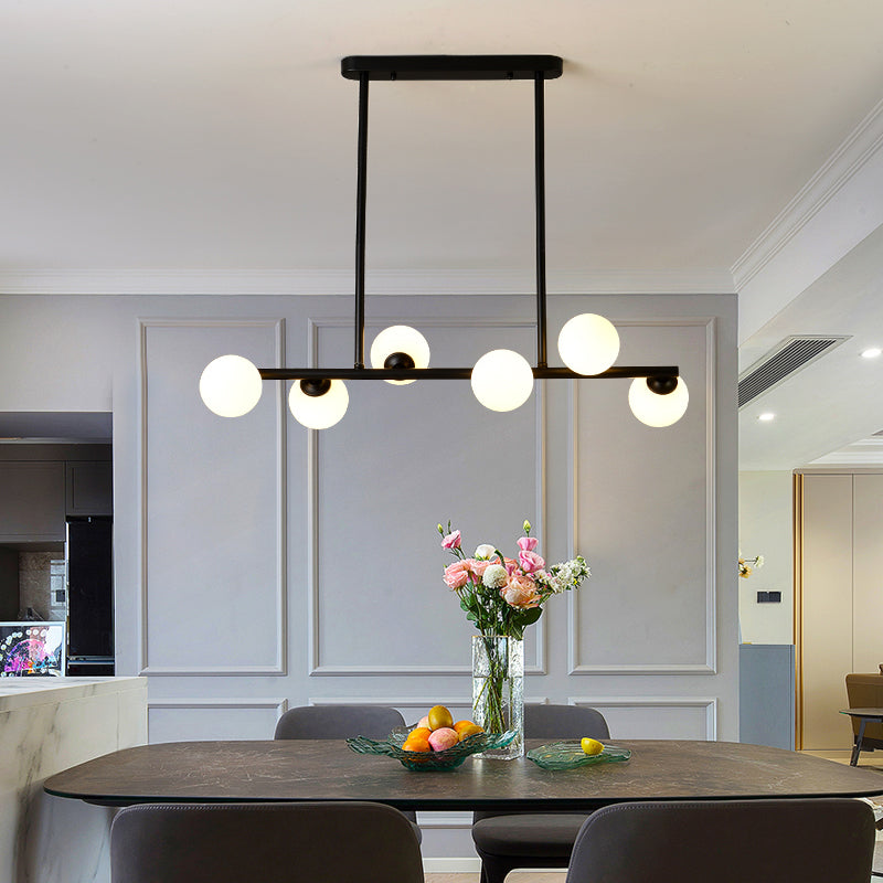 Taavita Island Ceiling Light Modern Simplicity White Glass Dining Room Hanging Pendant Light