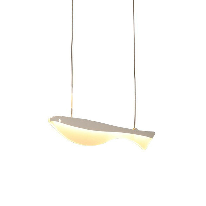 White Fish Cluster Pendant Light Artistic Acrylic LED Ceiling Hang Lamp for Restaurant Clearhalo 'Art Deco Pendants' 'Cast Iron' 'Ceiling Lights' 'Ceramic' 'Crystal' 'Industrial Pendants' 'Industrial' 'Metal' 'Middle Century Pendants' 'Pendant Lights' 'Pendants' 'Tiffany' Lighting' 2415600