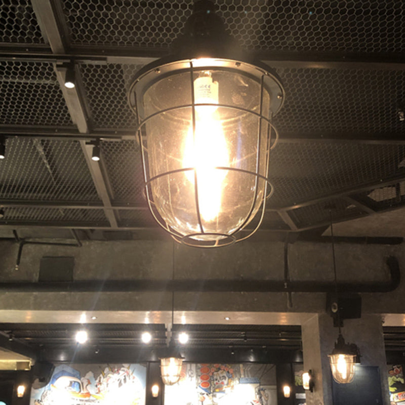 Silver Cage Pendant Light Steampunk Style Metal 1 Bulb Pub Ceiling Light Fixture Clearhalo 'Art Deco Pendants' 'Cast Iron' 'Ceiling Lights' 'Ceramic' 'Crystal' 'Industrial Pendants' 'Industrial' 'Metal' 'Middle Century Pendants' 'Pendant Lights' 'Pendants' 'Tiffany' Lighting' 2460328