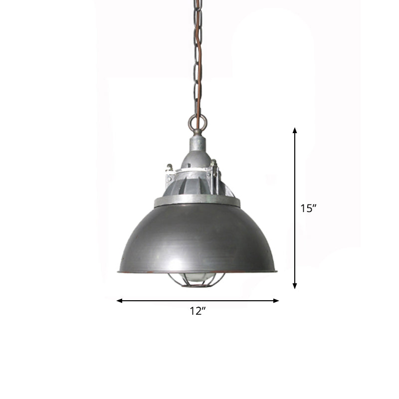 Taavita Pendant Light Steampunk Style Metal 1 Bulb Pub Ceiling Light