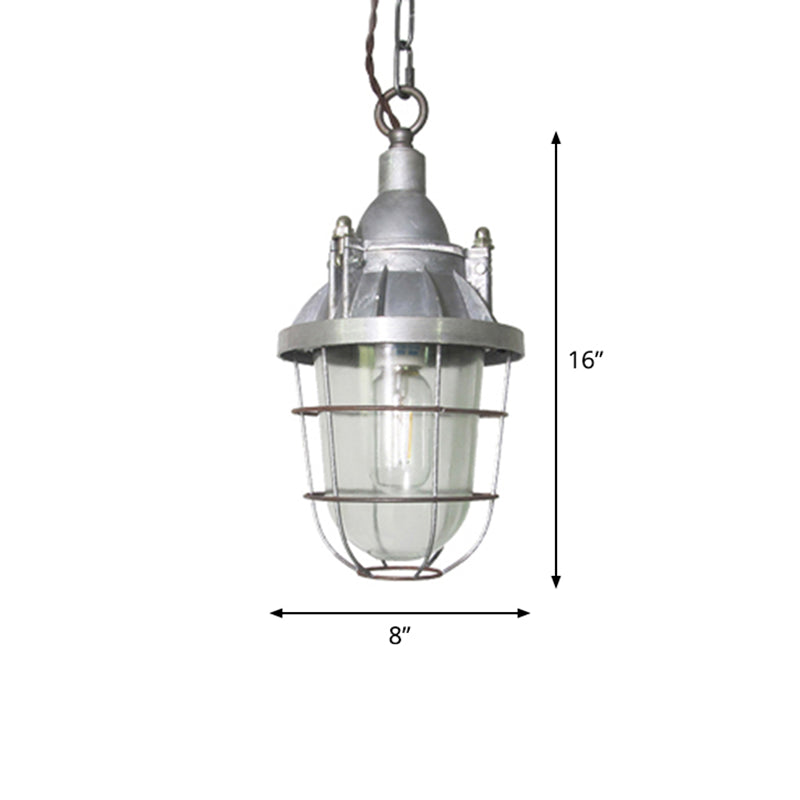 Taavita Pendant Light Steampunk Style Metal 1 Bulb Pub Ceiling Light