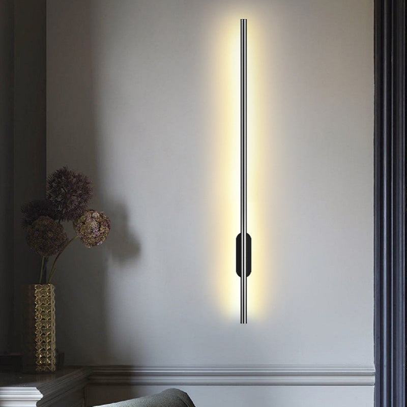 Taavita LED Wall Lamp - Simple Style, Metallic Lighting for Living Room, Modern, Metal, Warm, Interiors