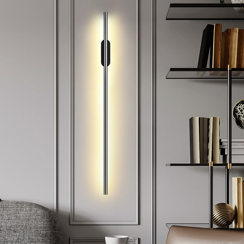 Taavita LED Wall Lamp - Simple Style, Metallic Lighting for Living Room, Modern, Metal, Warm, Interiors