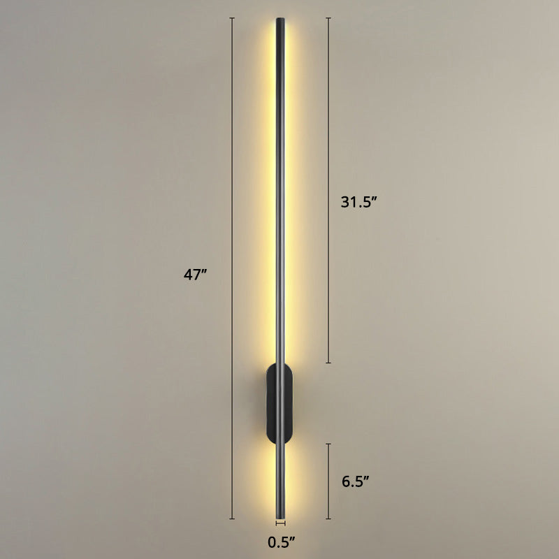 Taavita LED Wall Lamp - Simple Style, Metallic Lighting for Living Room, Modern, Metal, Warm, Interiors