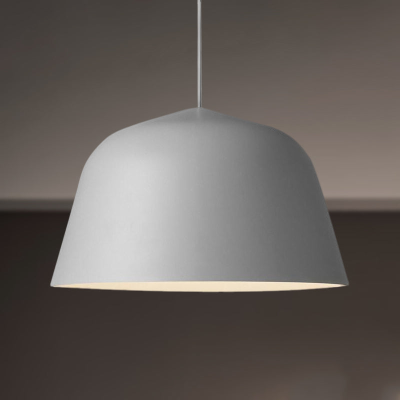 Nordic Style Dome Shade Hanging Ceiling Light 10"/16" Dia 1 Light Metal Pendant Lamp in Black/Green for Bedroom Clearhalo 'Ceiling Lights' 'Modern Pendants' 'Modern' 'Pendant Lights' 'Pendants' Lighting' 1419939