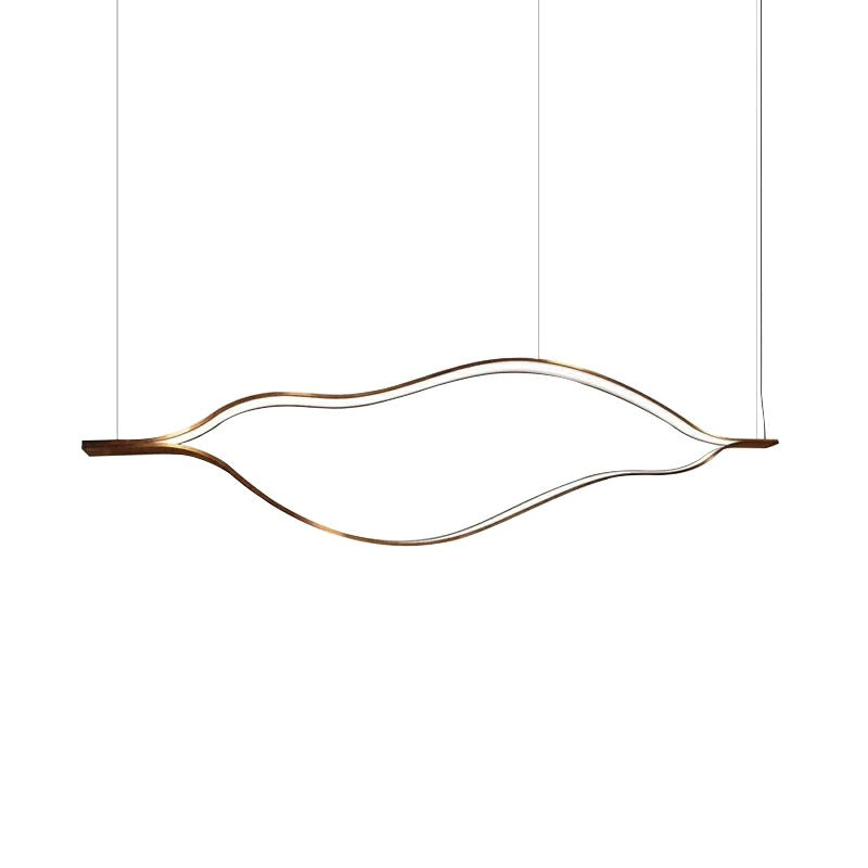 Modern Metal Pendant Chandelier Light for Living Room - Flowing and Stylish