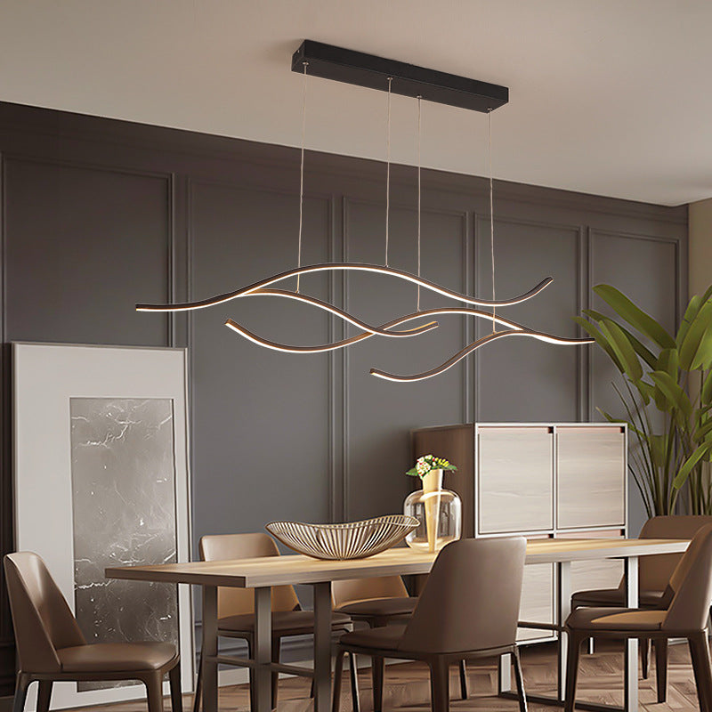 Bare Branch Metal Pendant Lighting Fixture Simplicity LED Island Light for Open Kitchen Clearhalo 'Ceiling Lights' 'Island Lights' Lighting' 2553290