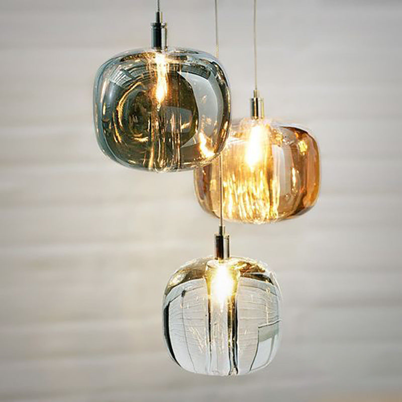 Taavita Glass Blown Pendant Ceiling Hanging Fixture LED Pendant Light