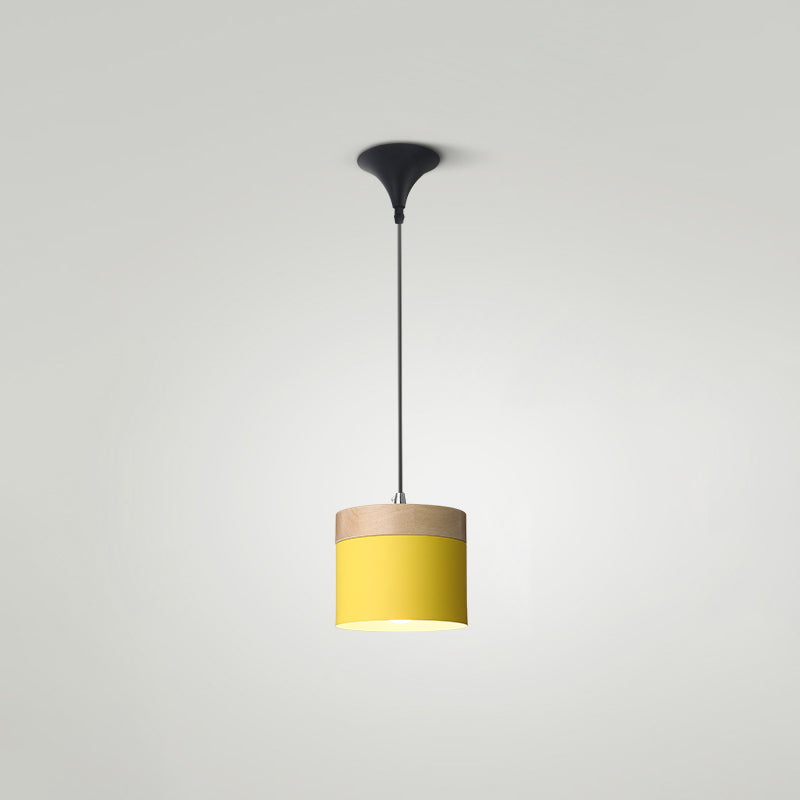 Indoor Nordic Pendant Light Modern Simple Creative Single Pendant Light for Restaurant Coffee Shop Black 4" Clearhalo 'Ceiling Lights' 'Modern Pendants' 'Modern' 'Pendant Lights' 'Pendants' Lighting' 2555044