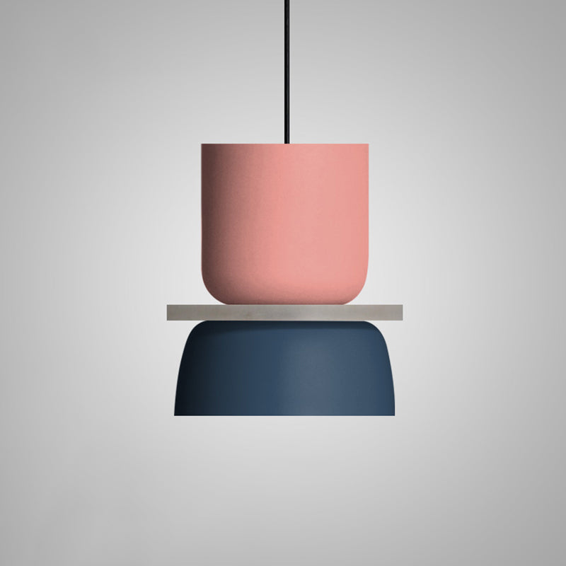 Modern Contemporary Pendant Lighting Colorful Macaron LED Hanging Light Fixture Light Blue Clearhalo 'Ceiling Lights' 'Modern Pendants' 'Modern' 'Pendant Lights' 'Pendants' Lighting' 2555062