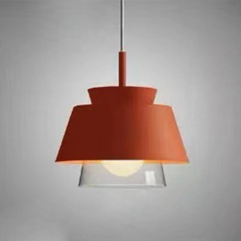 Modern Upside Down Trifle Pendant Light Metal Macarons 1-Light Pendant Lighting for Dining Room Table Clearhalo 'Ceiling Lights' 'Modern Pendants' 'Modern' 'Pendant Lights' 'Pendants' Lighting' 2579492