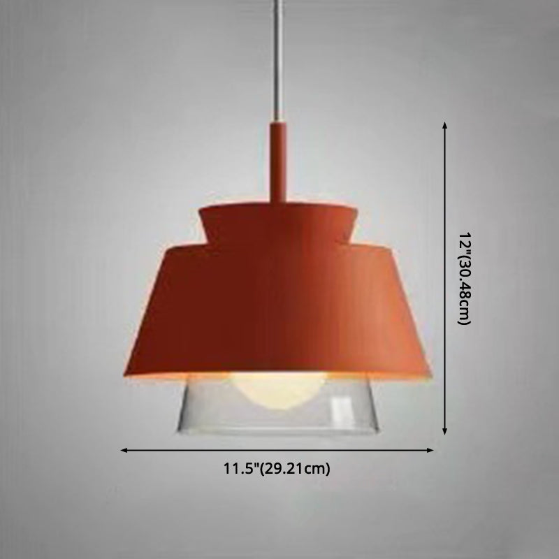 Modern Upward Trends Pendant Light - Illuminated Metal Taavita 1-Light Hanging Lamp for Dining Table