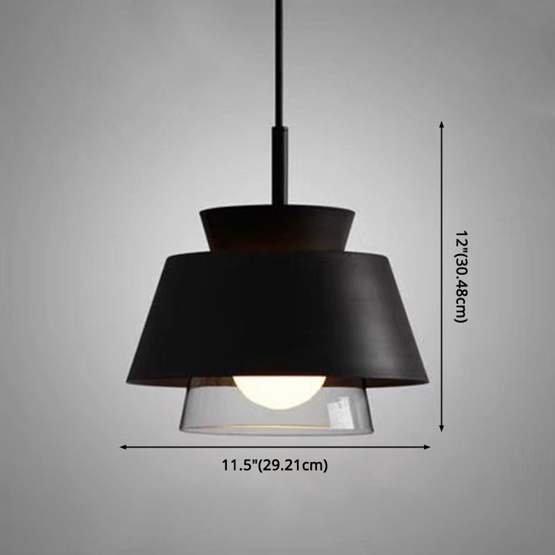 Modern Upward Trends Pendant Light - Illuminated Metal Taavita 1-Light Hanging Lamp for Dining Table