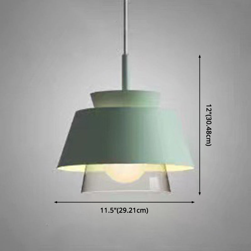 Modern Upward Trends Pendant Light - Illuminated Metal Taavita 1-Light Hanging Lamp for Dining Table