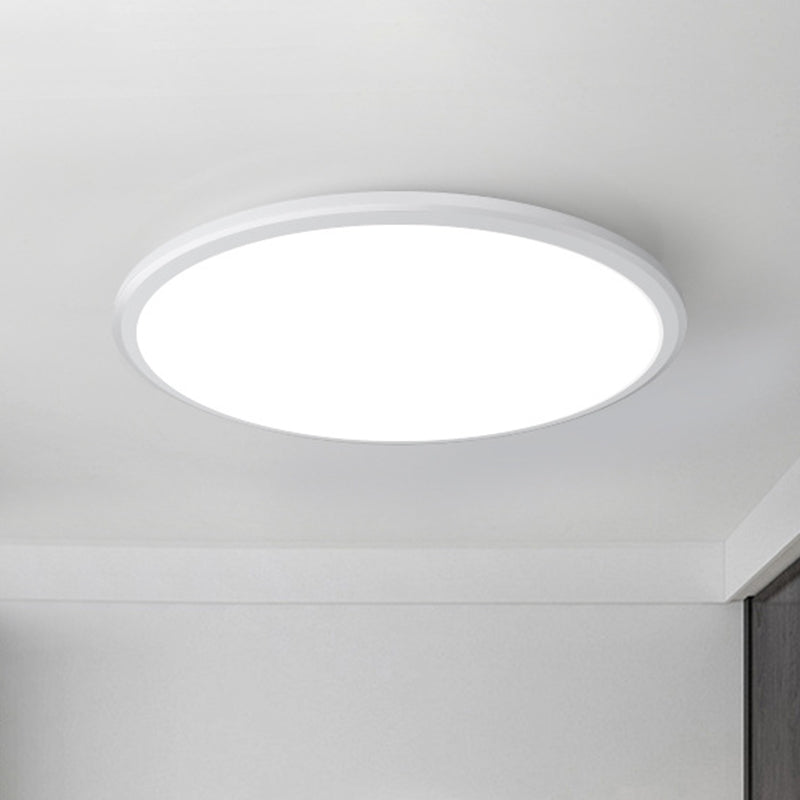 White Ultrathin Ceiling Light Simple Acrylic LED Round Flush Mount Light for Kitchen Clearhalo 'Ceiling Lights' 'Close To Ceiling Lights' 'Lighting' 2602473