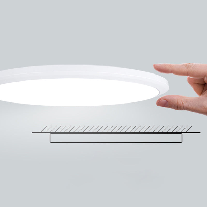 Taavita Ultrathin Ceiling Light Simple Acrylic LED Round Flush Mount Light for Kitchen, Available in Sizes 8" 10" 12" 16" 19.5"