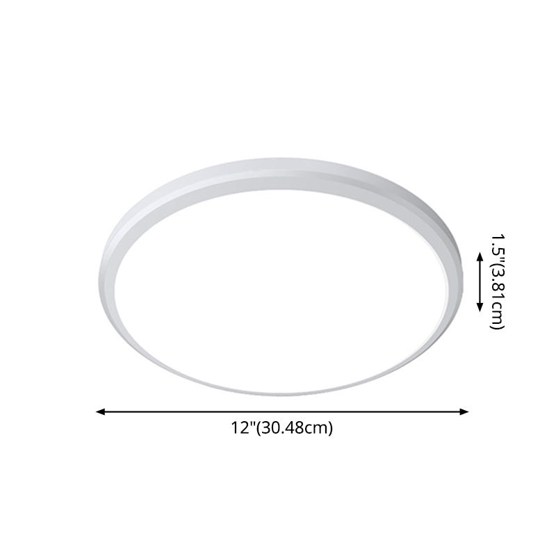 Taavita Ultrathin Ceiling Light Simple Acrylic LED Round Flush Mount Light for Kitchen, Available in Sizes 8" 10" 12" 16" 19.5"