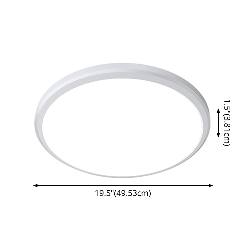 Taavita Ultrathin Ceiling Light Simple Acrylic LED Round Flush Mount Light for Kitchen, Available in Sizes 8" 10" 12" 16" 19.5"