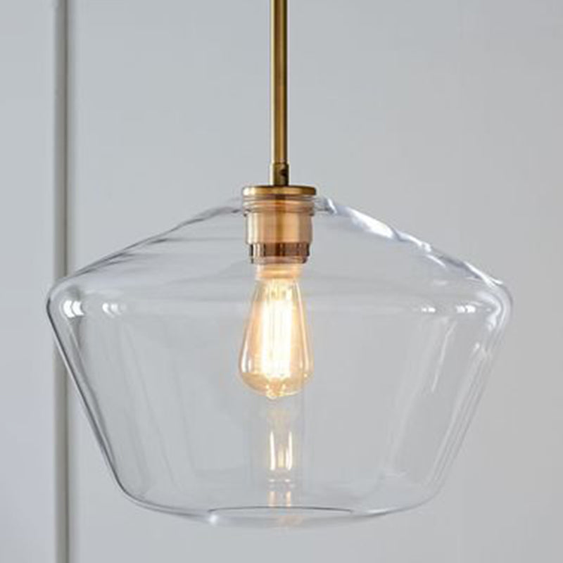 Taavita Minimalism Cup-Shape Hanging Ceiling Light Pendant Fixture with Glass Shade - Modern Indoor Lighting