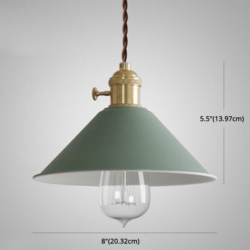 Modern Style Dining Room Pendant Lighting Metal Tapered Hanging Pendant Lamp